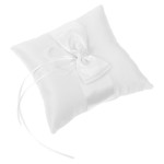 3-Piece Bride Pillow with Bow for Ceremony